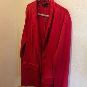 Lane Bryant Red Knit Blazer size 26